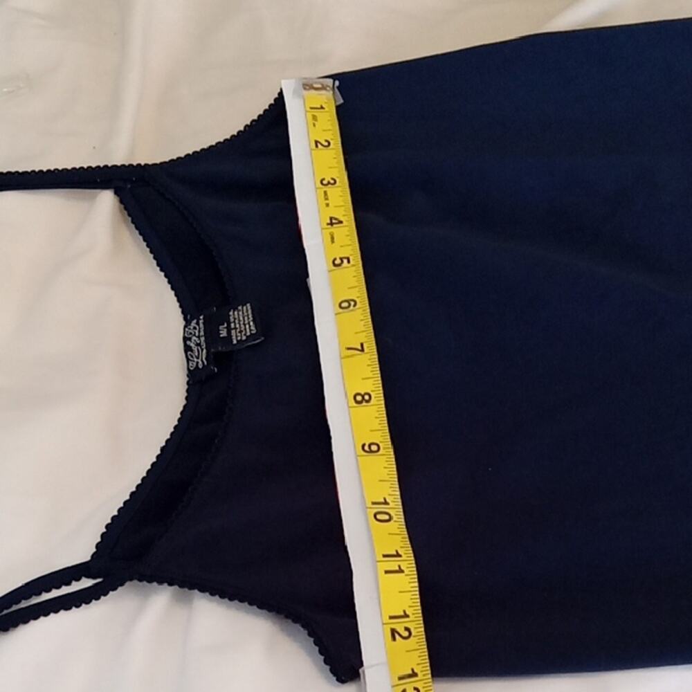 Lucky Brand Women's M/L Classic Navy Blue Camisole. Versatile, Summer,Boho - Picture 6 of 7